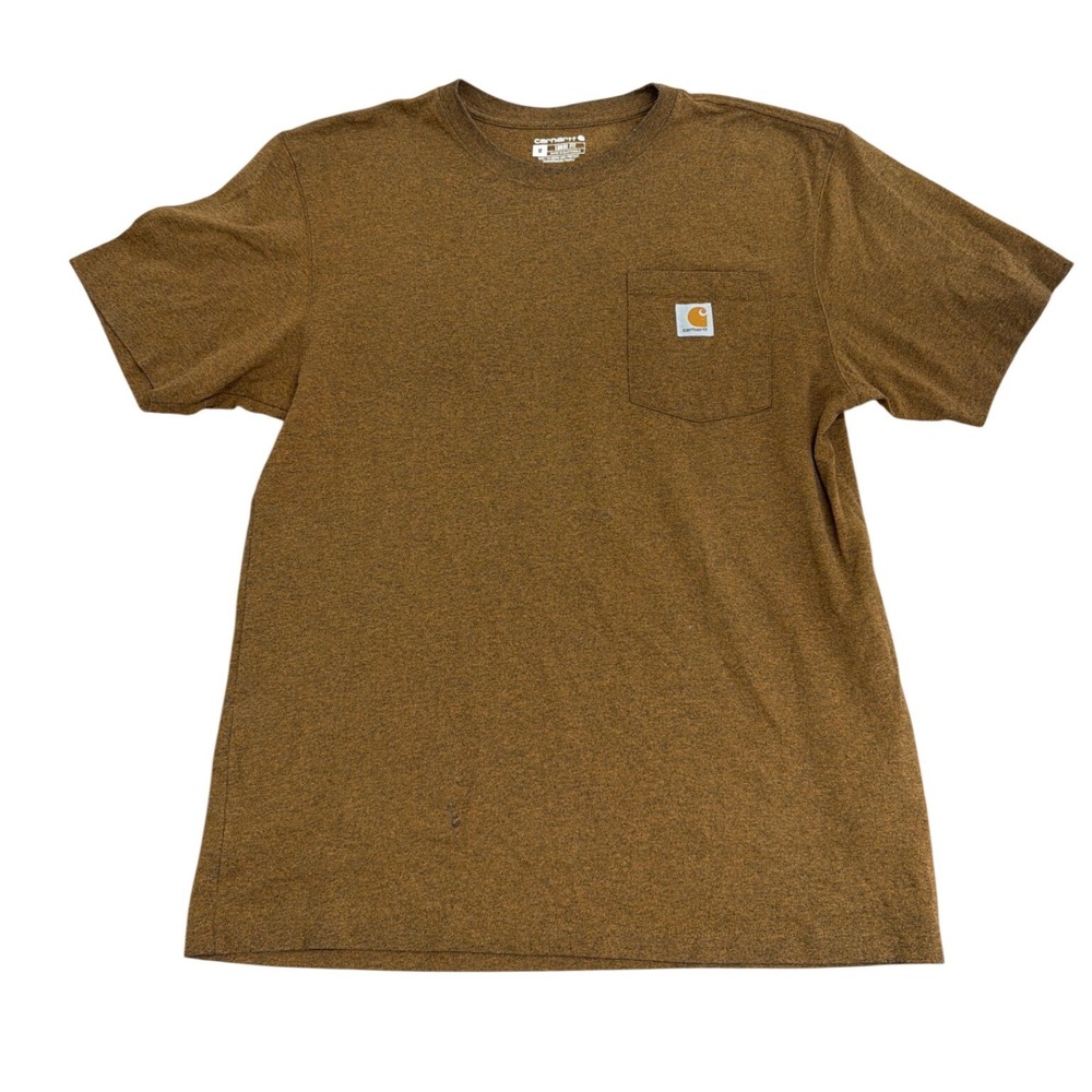 Carhartt Mens Loose Fit Pocket T-Shirt Brown Heather Short Sleeve Size M